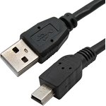 MiniUSB-BM 5p USB-AM 1.8m, Компьютерный шнур , Mini USB-USB-A(m), 1.8 м