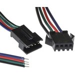 SM connector F/M 4P*150mm, Сборка межплатного кабеля питания (розетка-вилка) ...