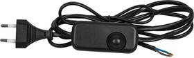 Фото 1/10 Сетевой шнур с диммером 230V 1,5+0,5м, черный, DM103-200W 23059