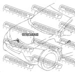 01101-ASA42, Тросик привода открывания замка капота