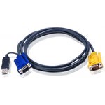 2L-5206UP, Шнур, мон., клав.+мышь USB, SPHD15= HD DB15+USB A-Тип, Male-2xMale ...