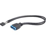 Внутренний кабель USB2 - USB3 9pin/19pin, 0.3m CC-U3U2-01