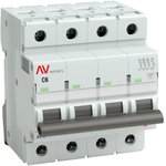 Автоматический выключатель AVERES AV-6, 4P, 6A, 6kA mcb6-4-06C-av