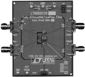 DC962A-E, Active Filter Development Tools LT6600-20 Fc=20MHz