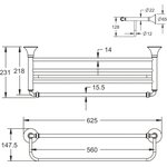 Полка для полотенца металлическая RG1208