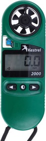 Фото 1/8 KESTREL 2000, KESTREL 2000 Rotary Vane Anemometer, 40m/s Max, Measures Air Velocity, Temperature, Wind Chill