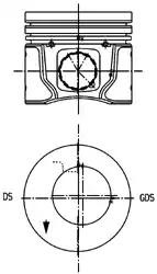 Фото 1/3 99963600, Поршень ДВС Ford C-Max 1.8TDCi KKDA =82.5 2.5x2x3 std 04