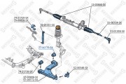 77-00779-SX, 77-00779-SX_сайлентблок рычага задний!\ Opel Astra G/Zafira all 98-05