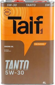 Фото 1/2 TAIF Масло моторное TANTO 5W-30, 4L API SN, ILSAC GF-5