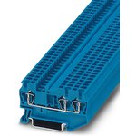 3031254, ST 2.5-TWIN BU Series Blue Feed Through Terminal Block