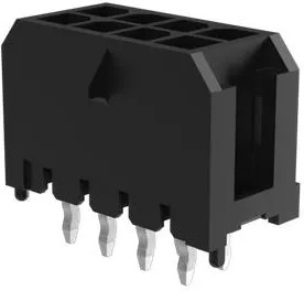 10132450-0821GLF, Headers & Wire Housings Minitek Power3.0 HCC DR VTH HDR 8Pos Tin