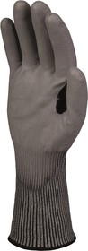 Фото 1/3 VECUTC02GR08, Grey Polyurethane Cut Resistant Work Gloves, Size 8, Polyurethane Coating