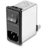 FN285-2-06, Filtered IEC Power Entry Module, IEC C14, General Purpose, 2 А ...