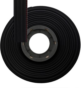RC-10 black, Кабель ленточный , 10-проводный, шаг 1,27 мм, жила CU, изоляция PVC, цвет чёрный