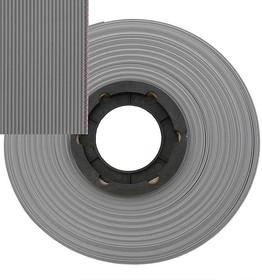 Фото 1/2 RC-24 / FRC-24, Кабель ленточный 24-проводный шаг 1.27 мм сечение жила CU изоляция PVC цвет серый