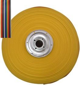 RCA-16 color, Кабель ленточный 16-проводный , шаг 1,27 мм, жила CU, изоляция PVC, цвет мультиколор