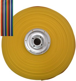 RCA-20 color, Кабель ленточный 20-проводный , шаг 1,27 мм, жила CU, изоляция PVC, цвет мультиколор
