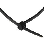 150x3 black (100шт), Стяжка кабельная нейлоновая неразъемная , 150x3 мм, чёрная ...
