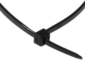 150x3 black (100шт), Стяжка кабельная нейлоновая неразъемная , 150x3 мм, чёрная, упаковка 100 шт.