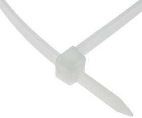 8х250 white (100шт), Хомут-стяжка кабельная нейлоновая неразъемная , 8x250 мм, белая, упаковка 100 шт.
