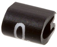 Фото 1/2 EC0178-000, 05811000, маркер "0" для кабеля 2-3,2мм черный