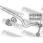 0123-026, Тяга стабилизатора задняя правая