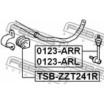 0123-ARL, 0123ARL_тяга стабилизатора заднего левая!\ Toyota Avensis ...