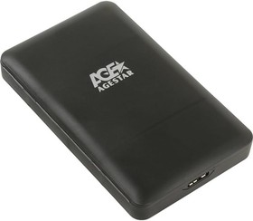 Внешний корпус USB 3.0 2.5" SATAIII HDD/SSD, USB 3.0, пластик, черный, 3UBCP3 (BLACK)