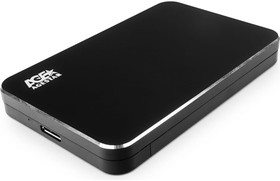 Внешний корпус USB 3.0 2.5" SATA, алюминий+пластик, черный, 3UB2A18 (BLACK)