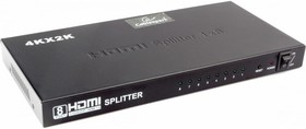 Разветвитель HDMI Cablexpert DSP-8PH4-03, HD19F/8x19F, 1 компьютер =  8 мониторов, Full-HD, 3D, 1.4v, каскадируемый