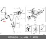 1341A039, РОЛИК ПРИВОДНОГО РЕМНЯ НАПРАВЛЯЮЩИЙ