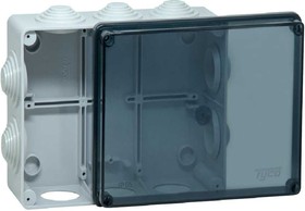 Распределительная коробка Тусо для открытой проводки 200x140x75 мм прозрачная крышка 67055П