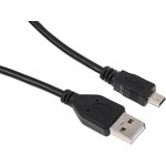 USB 2.0 Cable, Male USB A to Male Mini USB B Cable, 500mm
