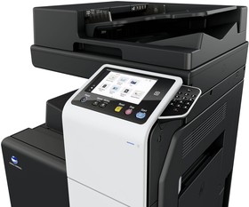 AA2K021_set, Цветное мфу Konica Minolta bizhub C300i - комплект с тумбой и автоподатчиком | купить в розницу и оптом