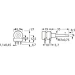 Conductive plastic dual potentiometer, 10 kΩ, 0.25 W, linear, solder pin ...