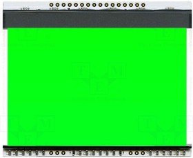 Фото 1/2 EA LED78X64-E, Подсветка, EADOGXL160, LED, 78x64x3,8мм, зеленый