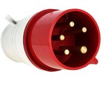 ps-015-16-380 , Plug of the electric cable. 16A 3P+E+N 380V IP44 (015) EKF