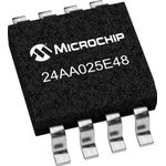 24AA025E48-I/SN, , Микросхема памяти , 2Кбит, 400 кГц, корпус SOIC-8