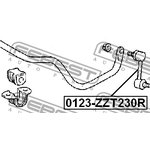 0123-ZZT230R, 0123ZZT230R_тяга стабилизатора заднего!\ Toyota Celica 99