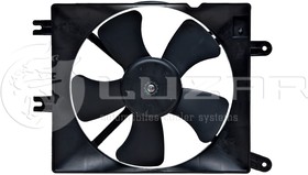 Фото 1/2 LFAC0541, Вентилятор радиатора Chevrolet Lacetti (04-) (с кожухом) (LFAC 0541)