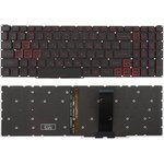 Клавиатура для ноутбука Acer Nitro AN515-54, AN715-51 черная с красными ...