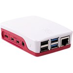 RPI4 CASE RED/WHITE BULK, Raspberry Pi 4 Enclosure, Raspberry / White