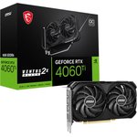 Видеокарта MSI NVIDIA GeForce RTX 4060TI RTX 4060 Ti VENTUS 2X BLACK 8G OC 8ГБ ...