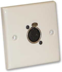 F267ZB, AV Wallplate with 3-Pin XLR Panel Socket