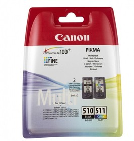 Фото 1/10 Canon PG-510/CL-511 2970B010 Картридж для PIXMA MP240/260/480, MX320/330, 4 цвета, 244 стр.