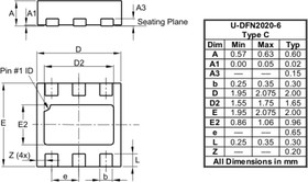 AP7387-36FDC-7, LDO Voltage Regulators LDO High Voltage Standard U-DFN2020-6 T&R 3K