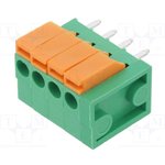 HA0470500000G Series PCB Terminal Block, 4-Contact, 3.81mm Pitch, PCB Mount ...