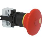 L22DU01K, L22DU Series Emergency Stop Push Button, Momentary, Panel Mount ...