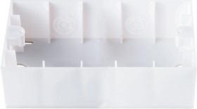 Коробка Panasonic Karre Plus (WKTC07929WH-RU) двойная 2x пластик белый (упак.:1шт)