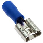 FDD1.25-250 blue, Клемма ножевая изолированная F-типа (гнездо) FDD 1.25-250 мм, синяя